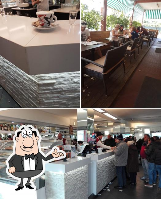 Gli interni di Bar La Vela