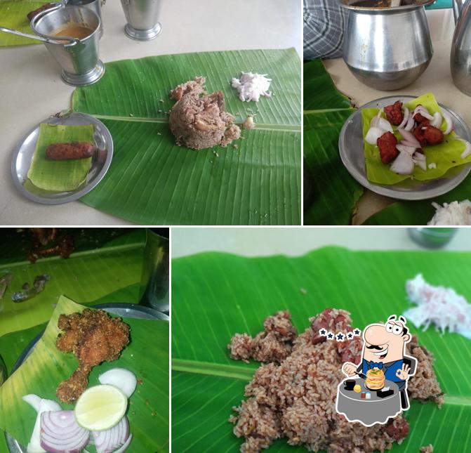 Meals at Dindigul Venu Biriyani