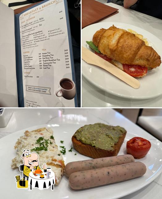 Among different things one can find food and beverage at La Madeleine