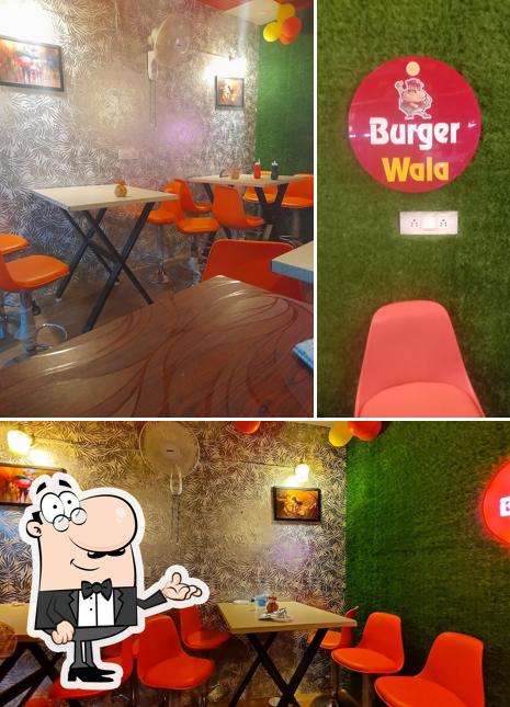 The interior of BURGER WALA