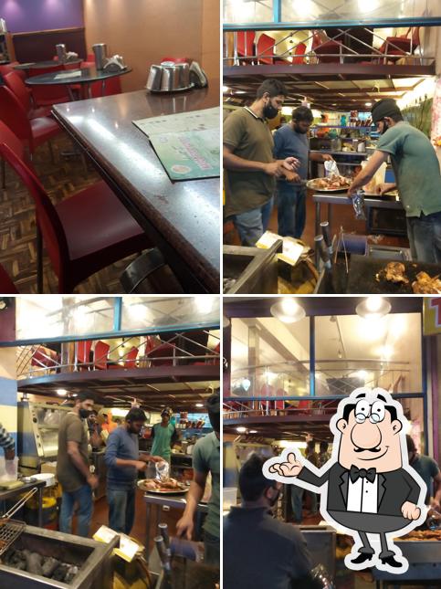 The interior of Green Nasco food court