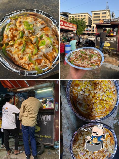 Food at Pizza town