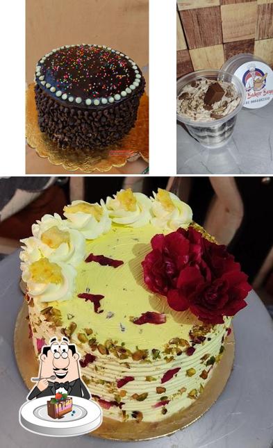 Chocolate cake at The Baker boyy