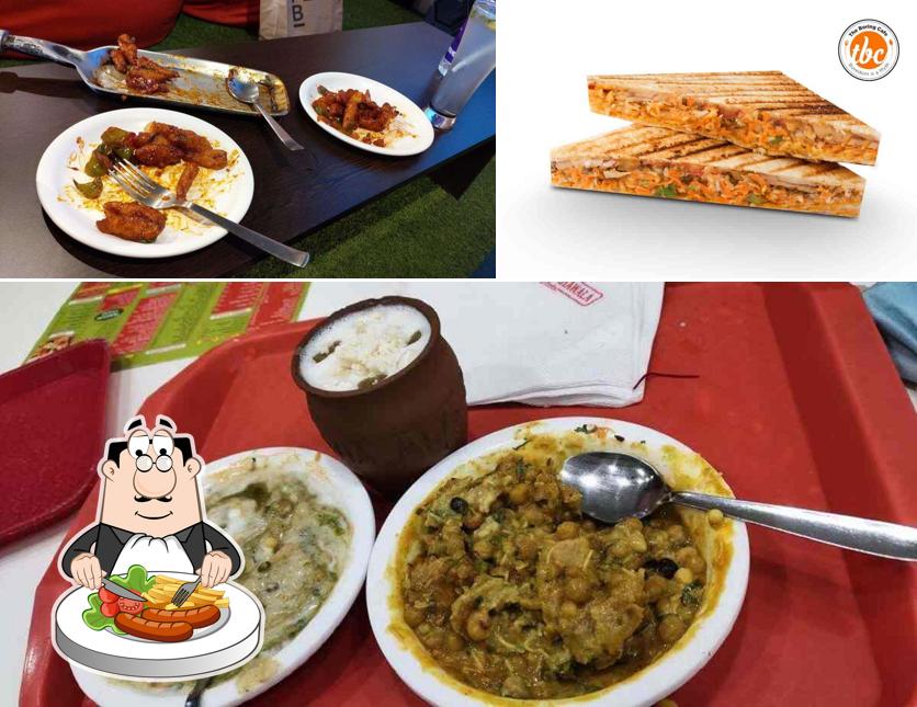 Food at The Boring Café