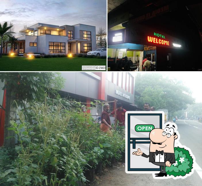 The exterior of Welcome Restaurant