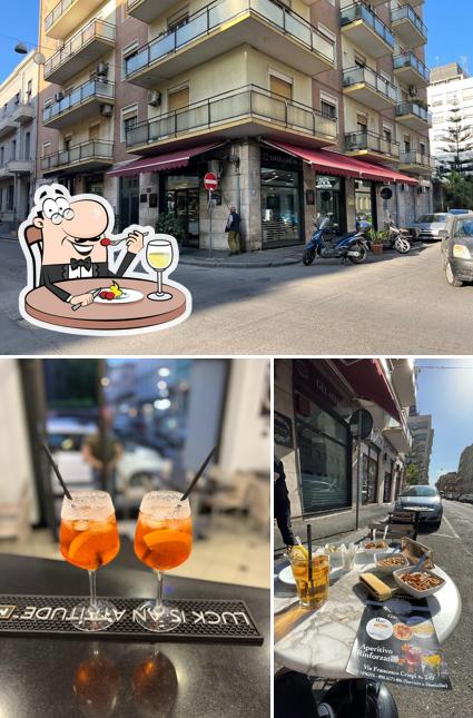 Questa è la immagine che mostra la cibo e esterno di Caffetteria Arena SRL