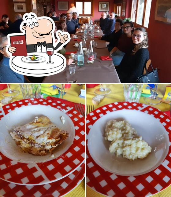La cibo e interni del ristorante