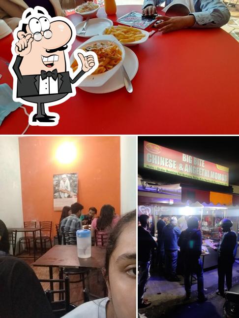 The interior of Big bite angeethi momo's