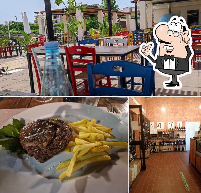 Il Fico Wine & Co si caratterizza per la interni e cibo