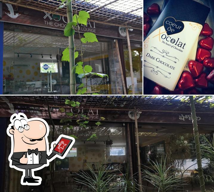 This is the photo depicting exterior and dessert at Xocolat the chocolate lounge