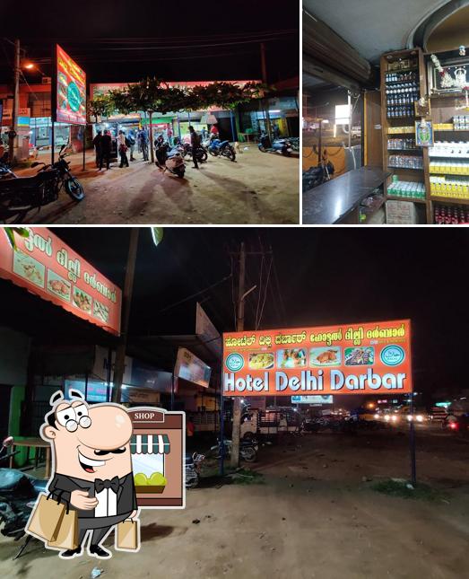 Among various things one can find exterior and food at Hotel Delhi Darbar