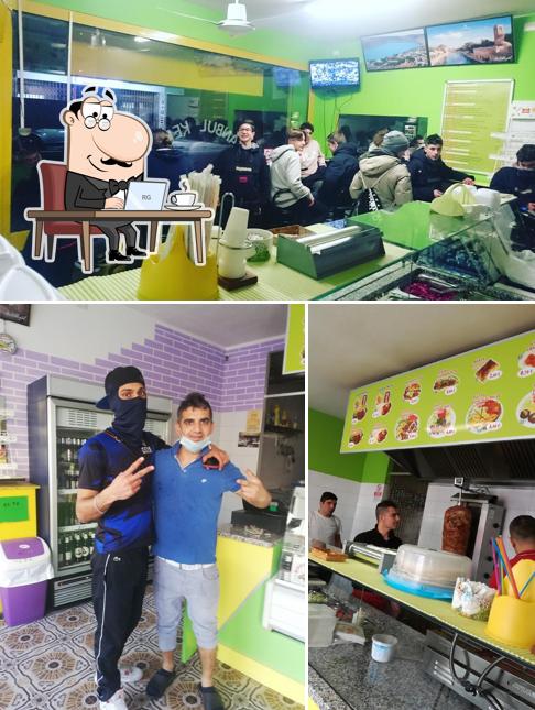 Gli interni di Istanbul Kebap