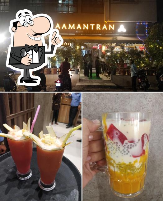 Look at the picture of Aamantran Veg Restaurant