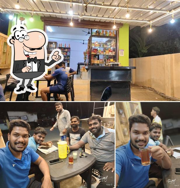 This is the image showing interior and beverage at SRI COFFEE