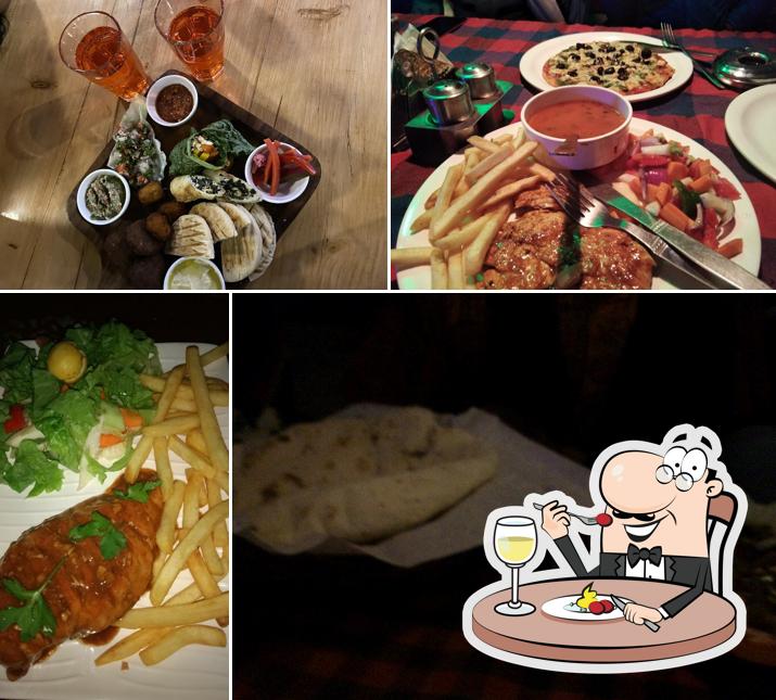 Food at Shesh Besh Cafe