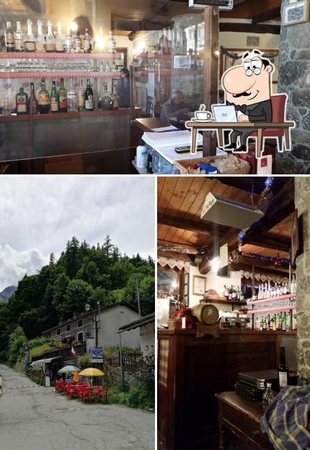 La immagine della interni e bancone da bar di Val Servin pizzeria trattoria bar di Pocchiola viter Valentina