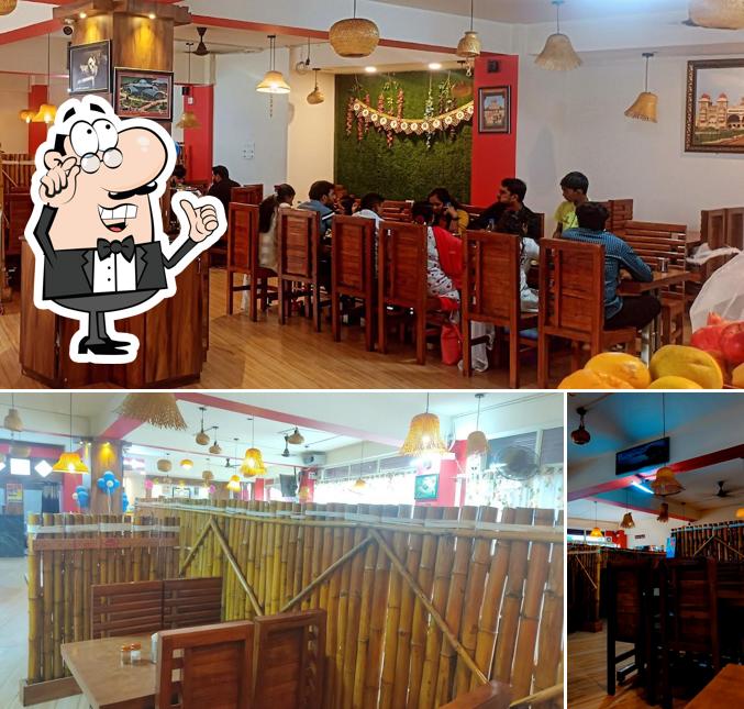 The interior of Aramane Family Restaurant MCC B Block Davanagere