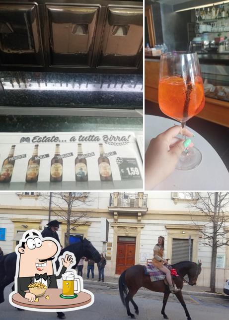 Puoi goderti un rinfrescante bicchiere di birra chiara o scura