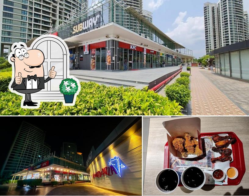 The image of exterior and meat at KFC