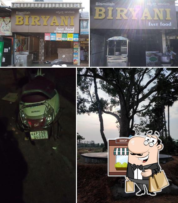 The exterior of Bismillah Biryani and fast food