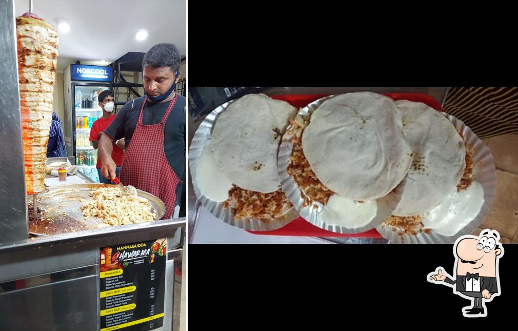The interior of Mannagudda Shawarma