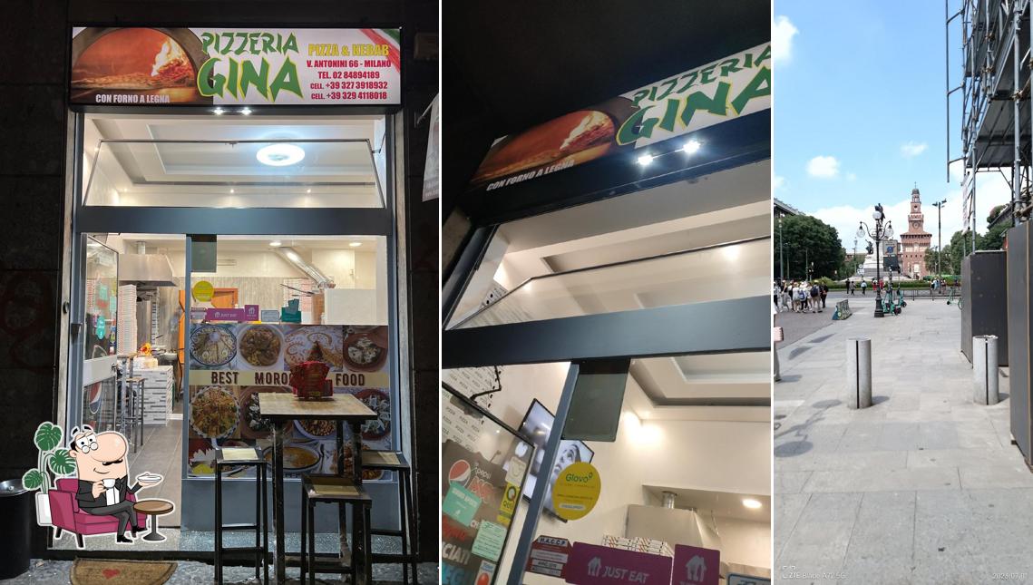 Gli interni di Pizzeria Gina