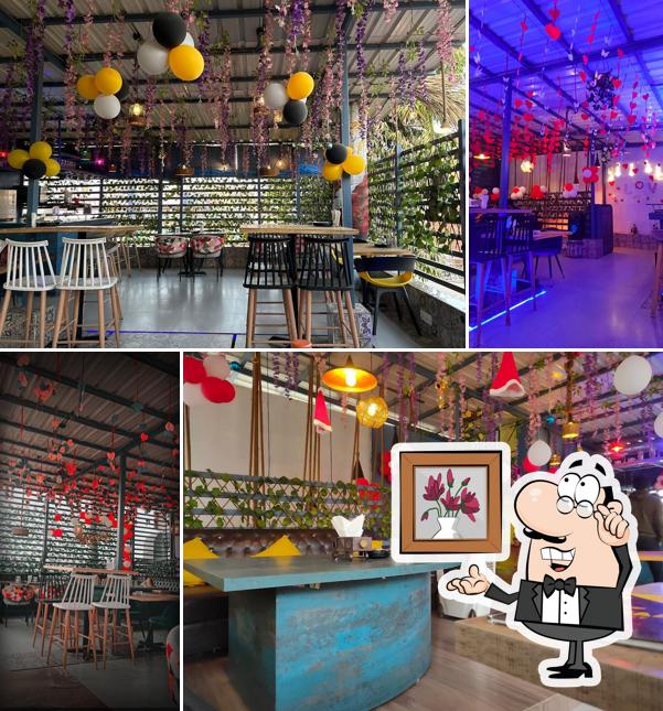 The interior of Sayeshaa Restro & Cafe