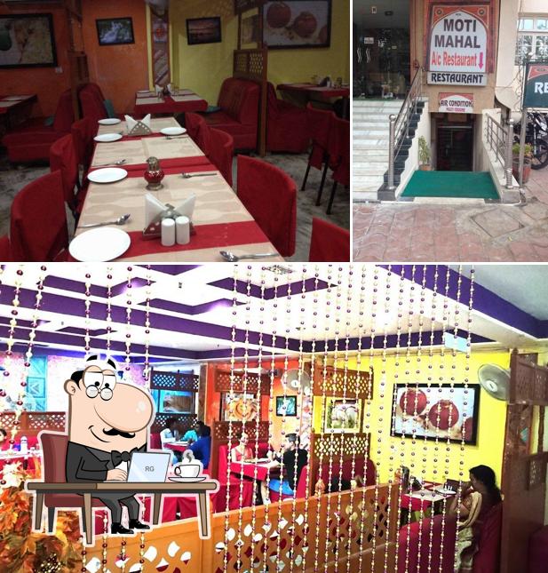 The picture of New Moti Mahal’s interior and exterior