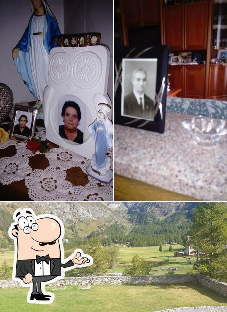 La immagine di interni e esterno da Bar Pensione Funivia