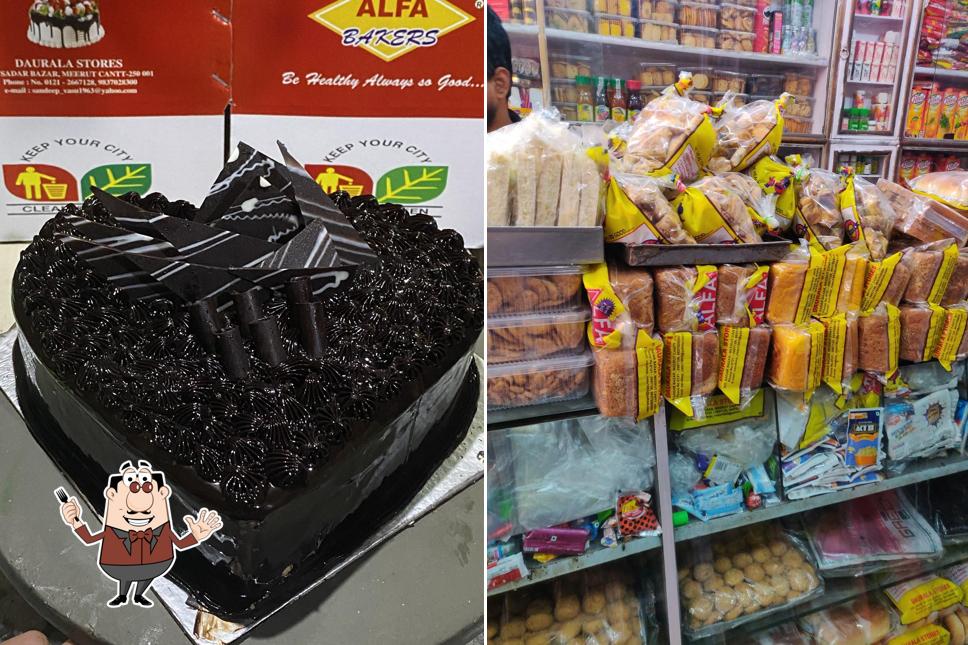 Food at Alfa bakers (Daurala stores)