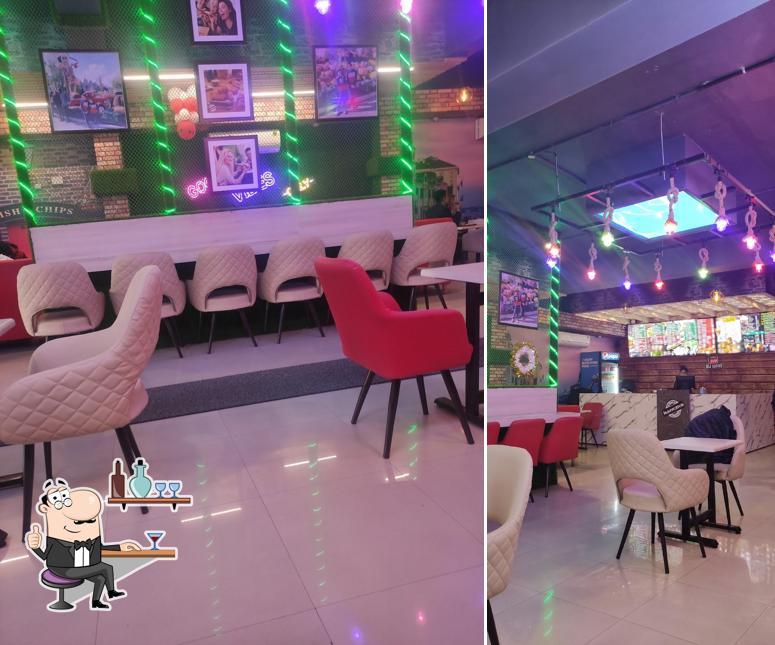 The interior of The Crispy Hawkers Nawanshahr