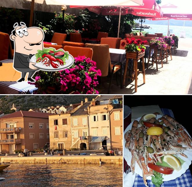 I clienti di Bistro Adriatik possono gustare vari prodotti di cucina di mare