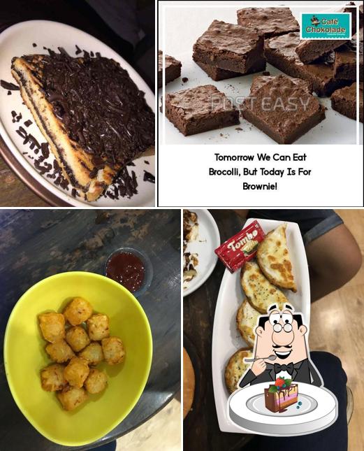 Chocolate cake at Cafe Chokolade