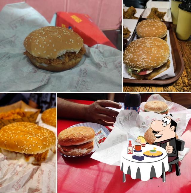 Order a burger at Fried Nation