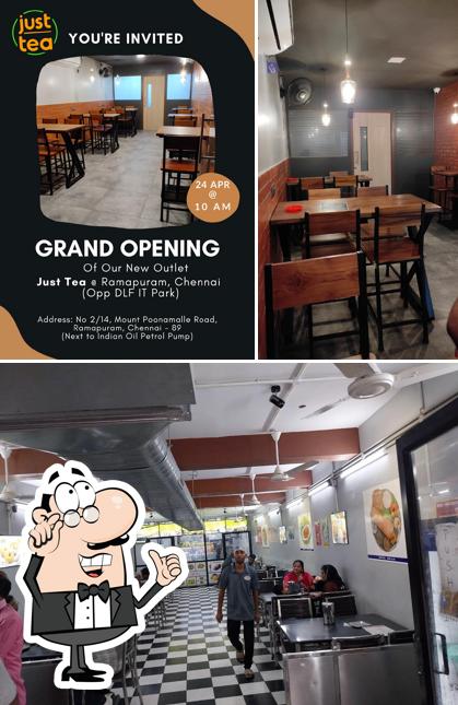 The interior of Just Tea