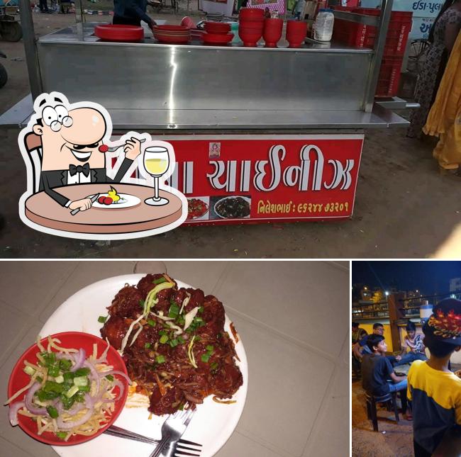This is the image showing food and interior at Manisha Chinese