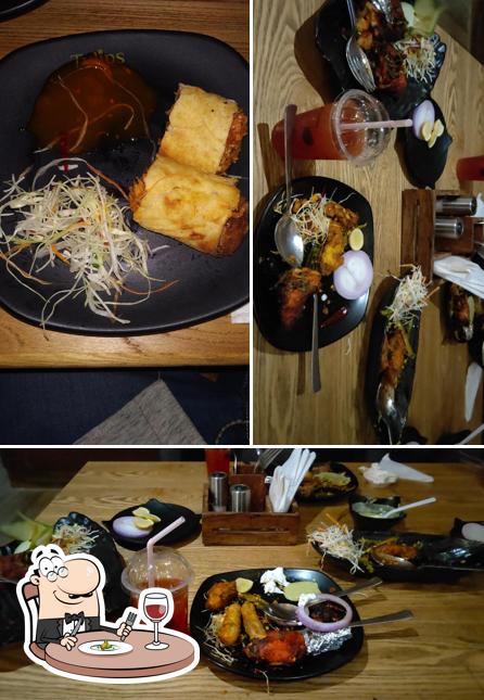 Food at Playstation Sports Lounge