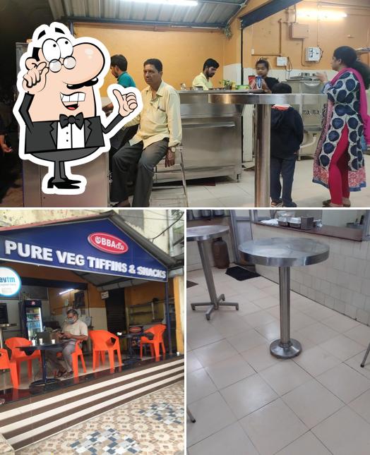 The interior of Abbai Tiffin Centre