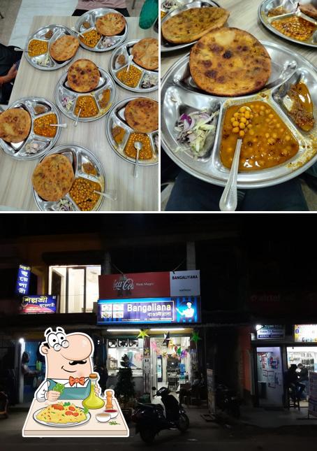 This is the picture displaying food and exterior at Restaurant Bangaliana
