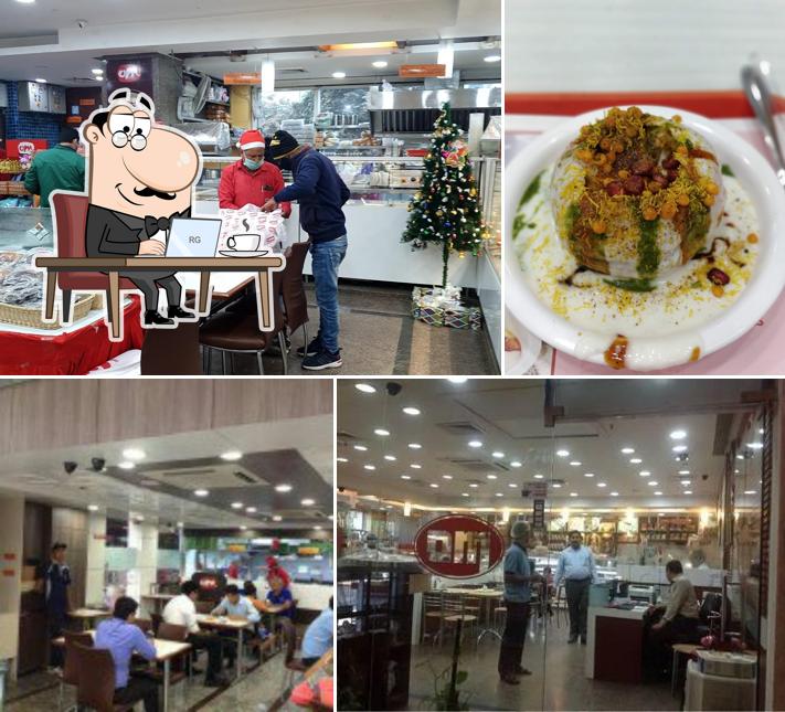 The interior of OM Sweets, Sector 57, Gurugram