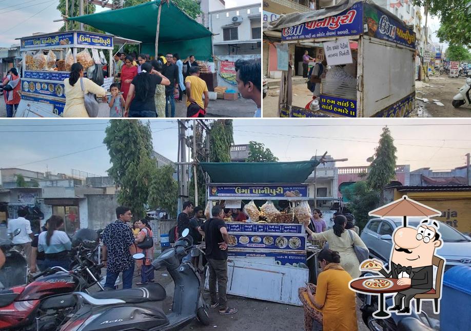 The photo of exterior and food at Uma PaniPuri