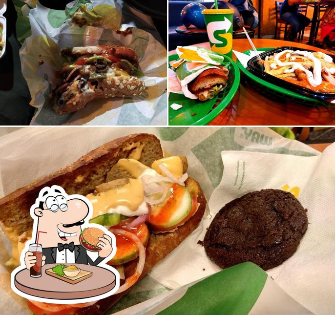 Get a burger at Subway Orbit Mall Bhagajatin