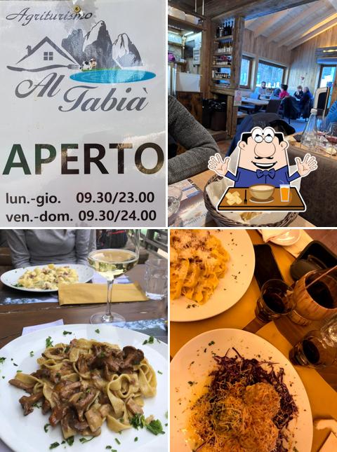 Cibo al Ristorante dell'Agriturismo Al Tabià