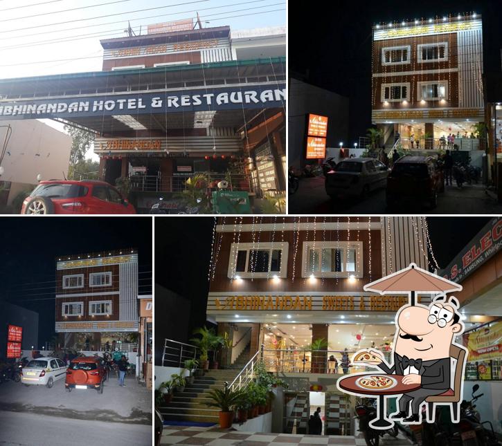 The exterior of Abhinandan Restaurant