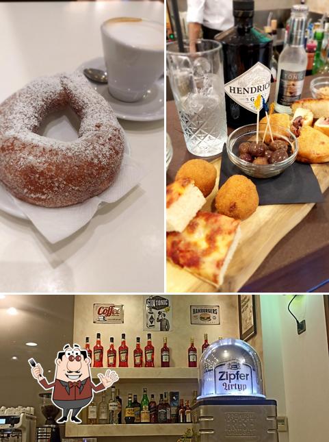La cibo e interni del ristorante