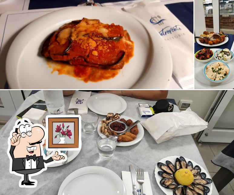 Tra le varie cose da Controvento Trattoria si possono trovare la interni e cibo