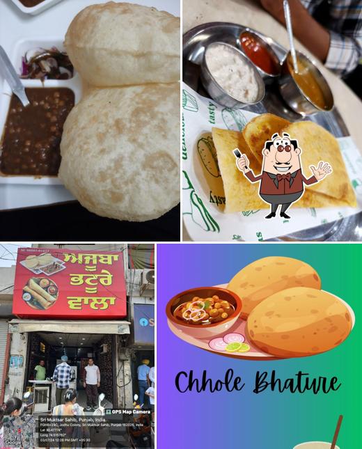 Food at Ajuba Bhature Wala