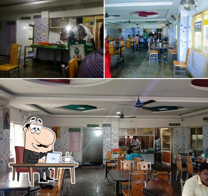 Check out how Anandha Bhavan Pure Vegetarian Hotel looks inside