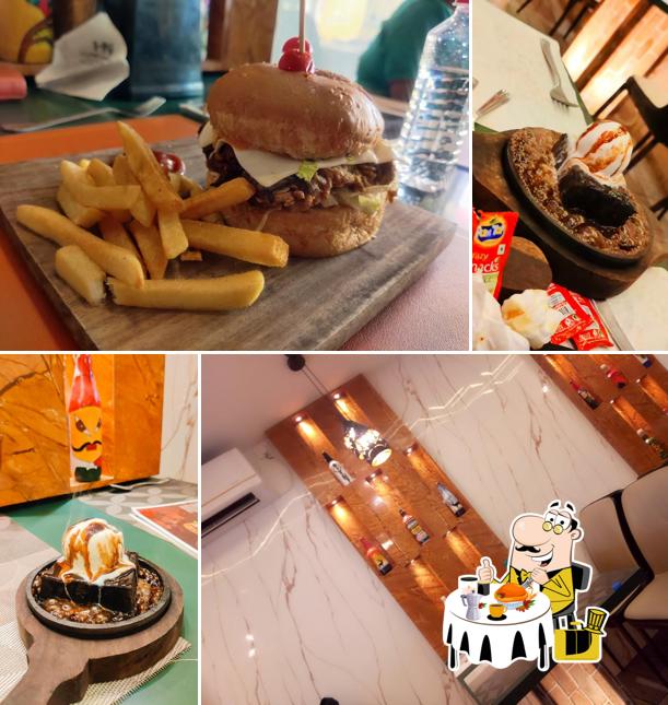 Pulled pork sandwich at Nikhar's Cafe