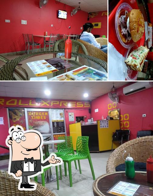 This is the photo displaying interior and dessert at Roll Xpress Landran